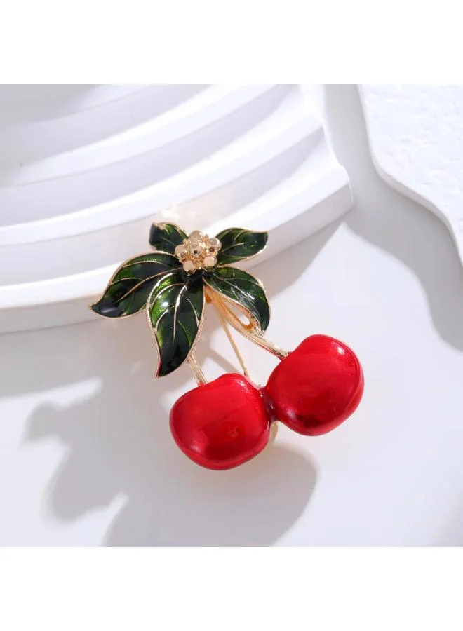 Rovaux Cherry Brooch